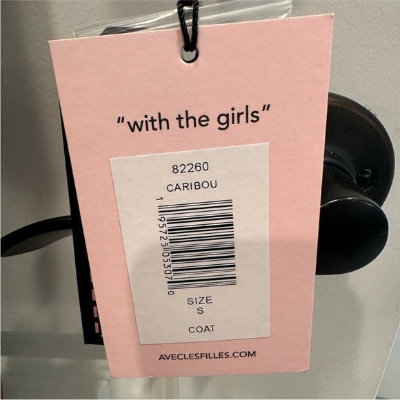 Avec Les Filles Faux Brown Leather Jacket - Picture 6 of 6